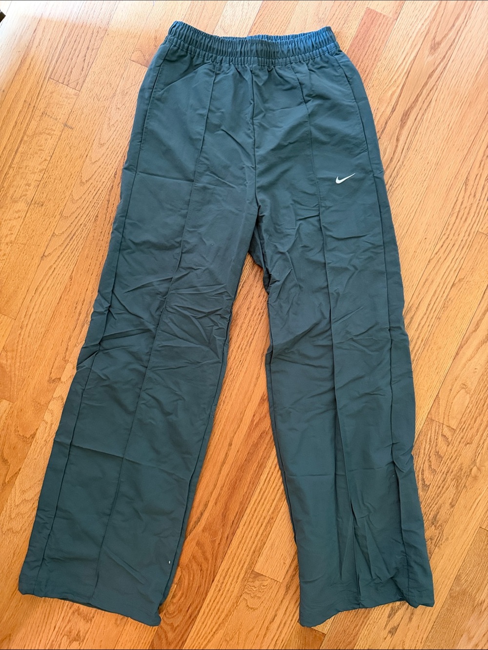 Nike Forest Green Track Pants with White Swoosh